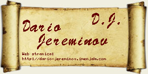 Dario Jereminov vizit kartica
